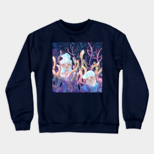 Mermaids in the coral Crewneck Sweatshirt